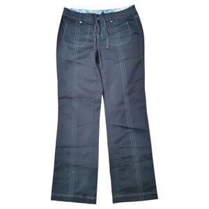 ATHLETA Pants Womens 4 Green Bootleg Pocketless Stretch Casual Cotton Blend Boho